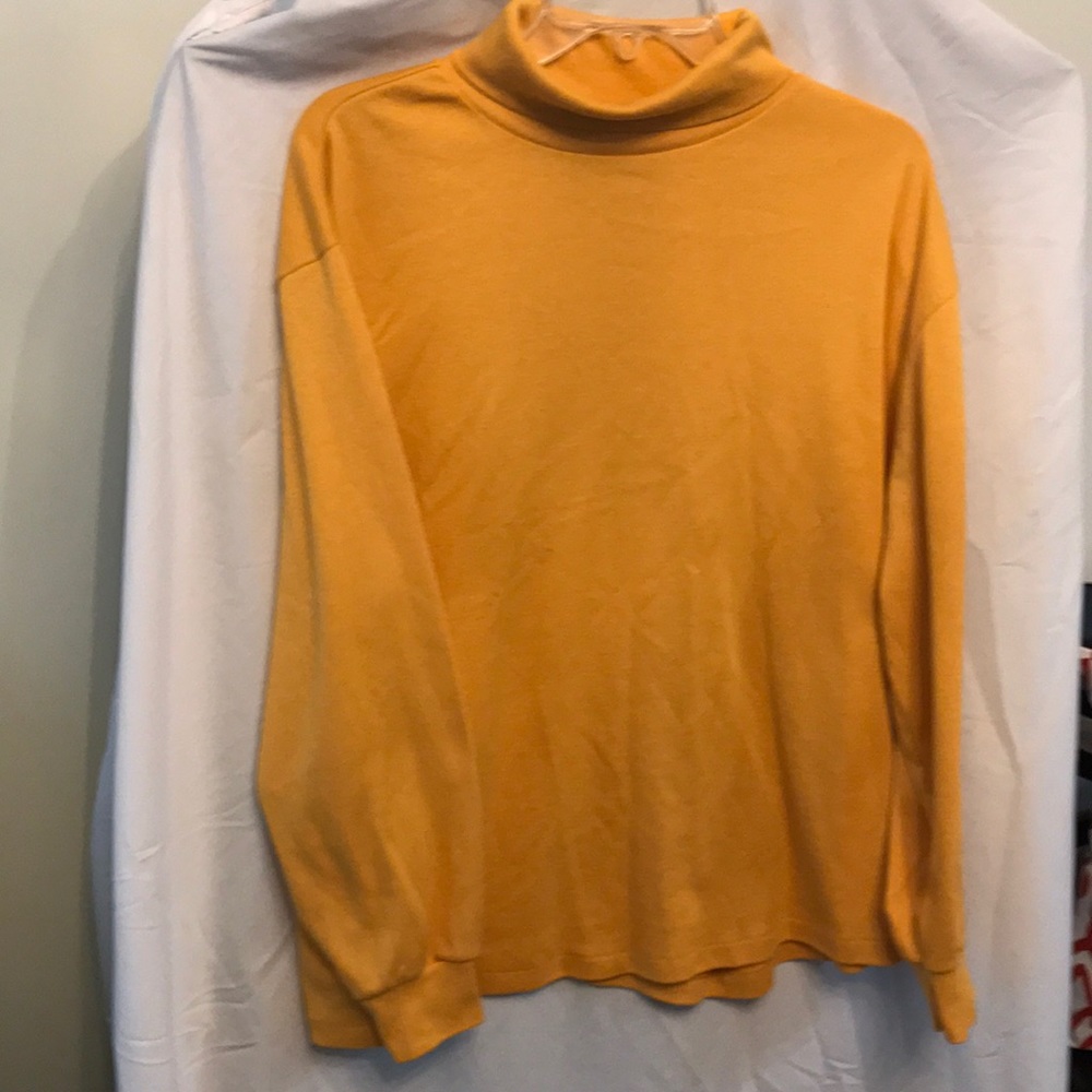 Ladies Gold Turtleneck